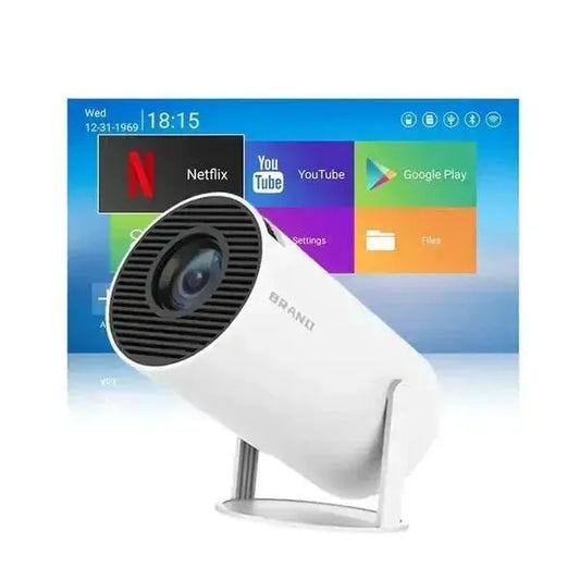 Smart Mini Android Projector UAE - 180° Rotating WiFi 6 Portable Home Cinema Projector