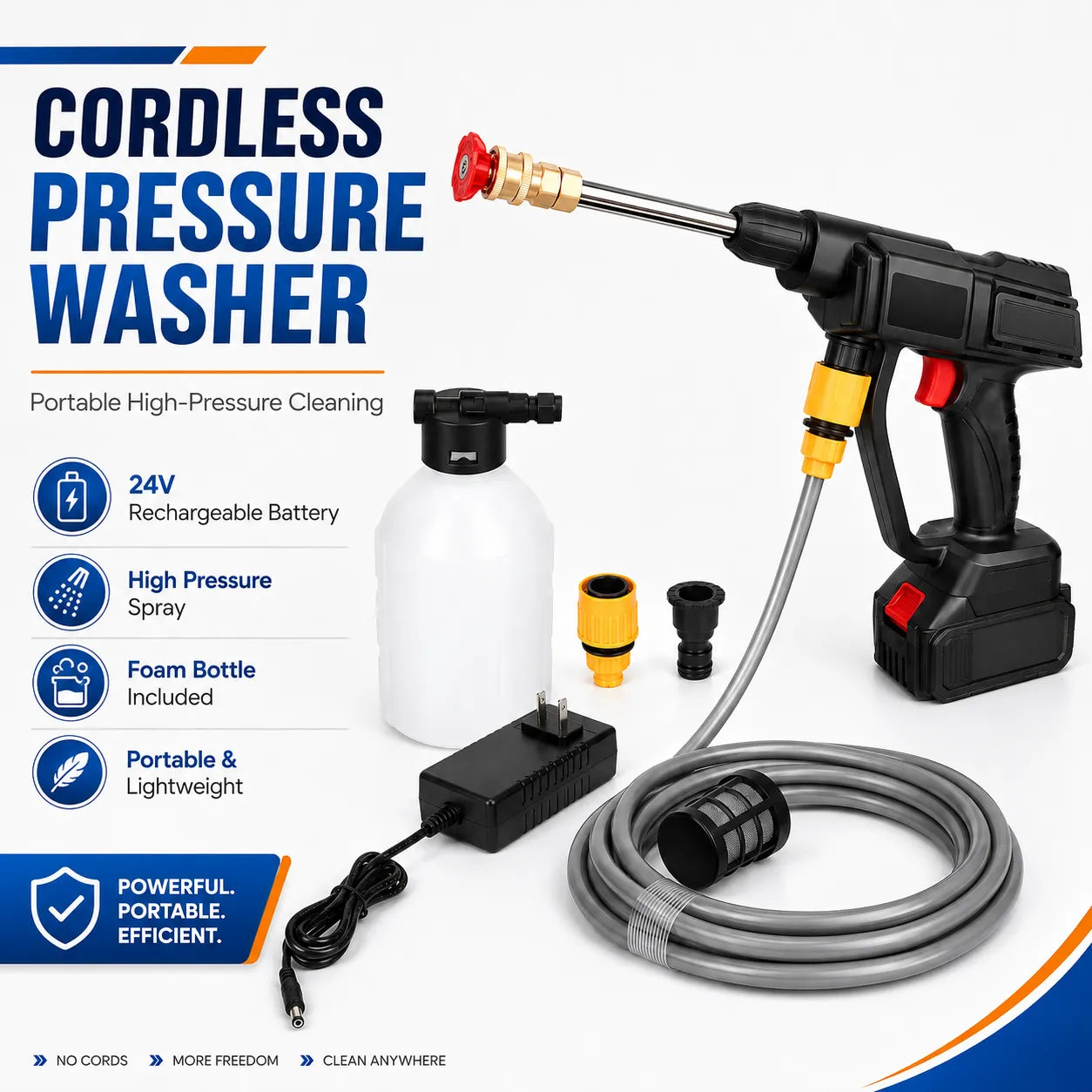 Cordless Pressure Washer UAE – Portable Rechargeable Car Washer