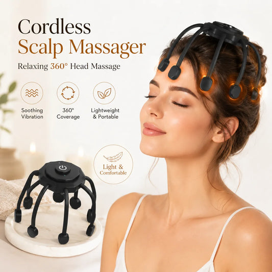 360° Ultra Head Scalp Massager UAE - Electric 3 Mode Portable Head Massage Tool