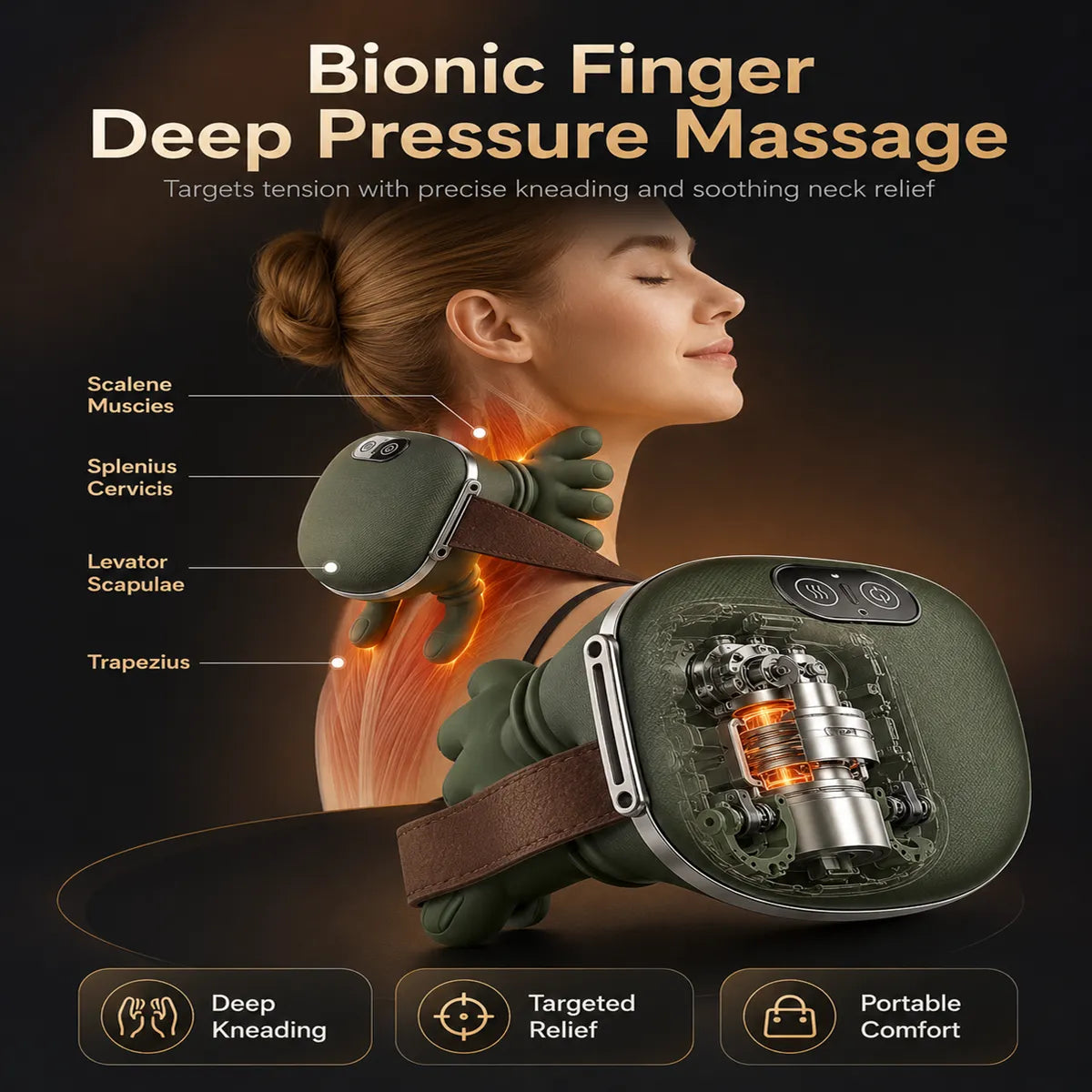 Shoulder & Neck Massager UAE - 4D Kneading Portable Massager with Heat