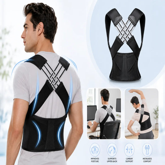 Adjustable Posture Corrector Back Brace UAE - Shoulder & Upper Back Support Belt