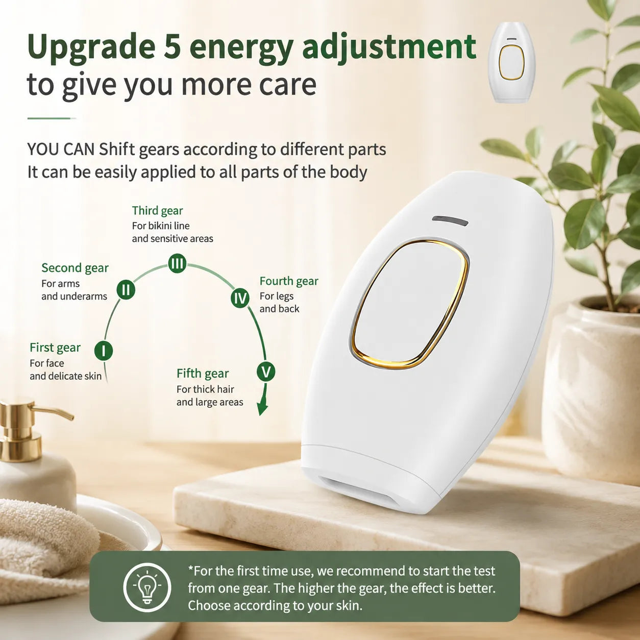 IPL Hair Removal Device UAE - At-Home Hair Reduction for Face, Legs, Arms & Bikini