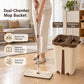Flat Mop with Dual-Chamber Bucket – Self-Wringing Floor Cleaning Mop UAE