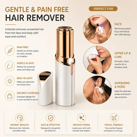 Facial Hair Remover for Women UAE - Lipstick Style Peach Fuzz Trimmer with Built-In Light