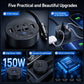 150W Car Power Inverter with USB & Type-C Ports – 12V/24V to 220V Car Charger
