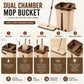 Flat Mop with Dual-Chamber Bucket – Self-Wringing Floor Cleaning Mop UAE