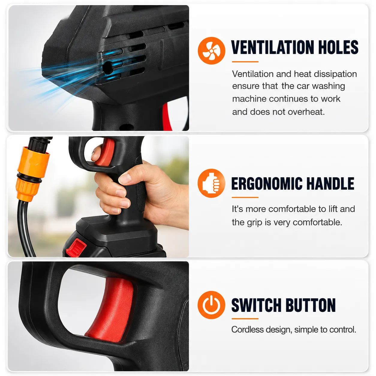 Cordless Pressure Washer UAE – Portable Rechargeable Car Washer
