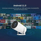 Smart Mini Android Projector UAE - 180° Rotating WiFi 6 Portable Home Cinema Projector
