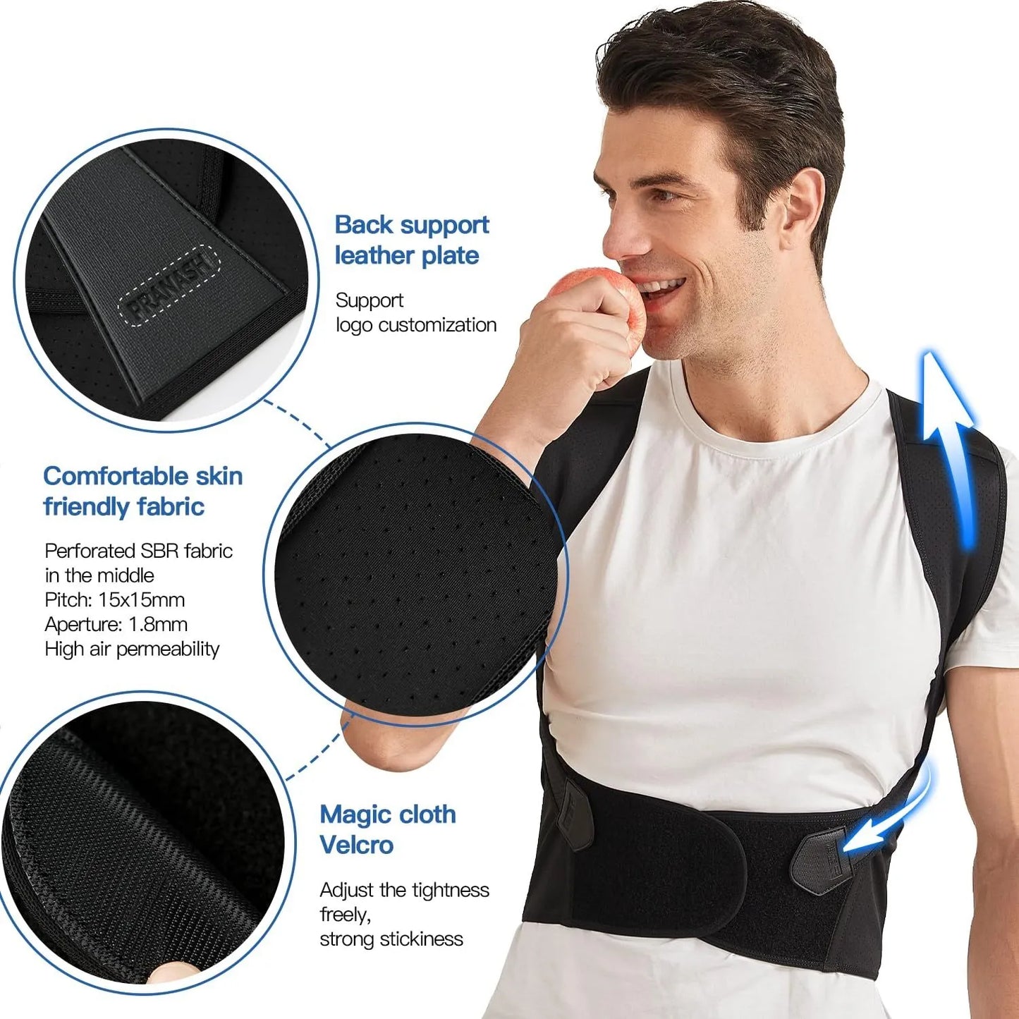 Adjustable Posture Corrector Back Brace UAE - Shoulder & Upper Back Support Belt