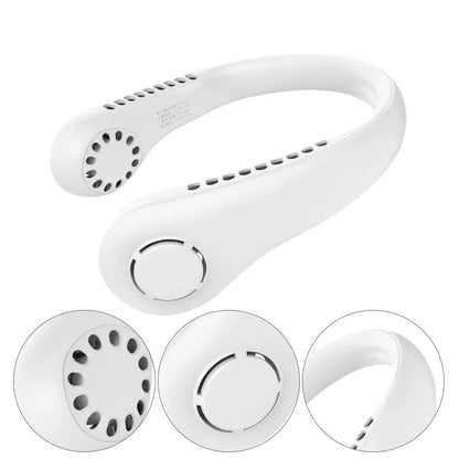 Vaneless Neck Hanging Fan UAE - Portable Bladeless Rechargeable Neck Fan with 3 Speeds