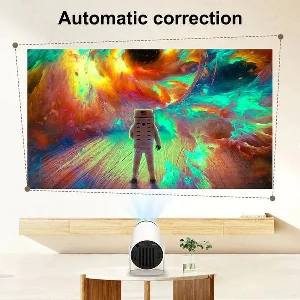 Smart Mini Android Projector UAE - 180° Rotating WiFi 6 Portable Home Cinema Projector
