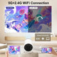 Smart Mini Android Projector UAE - 180° Rotating WiFi 6 Portable Home Cinema Projector
