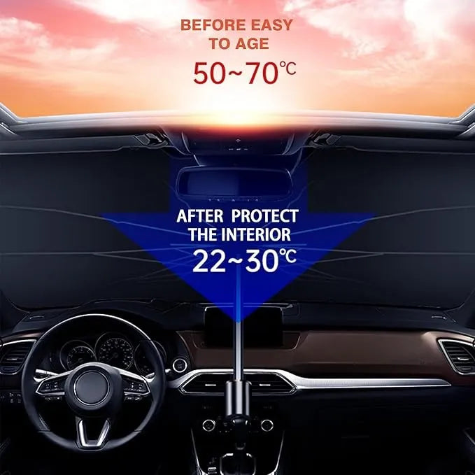 Car Windshield Sun Umbrella – Foldable UV Protection Sunshade for Cars