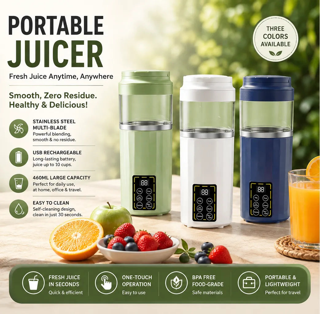 Portable Blender – Fresh Smoothies & Juice Anywhere