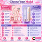 2-in-1 Women’s Electric Razor & Bikini Trimmer – Wet & Dry Rechargeable Shaver