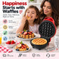 Electric Mini Waffle Maker – Compact 4" Non-Stick Breakfast Maker
