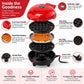 Electric Mini Waffle Maker – Compact 4" Non-Stick Breakfast Maker
