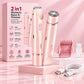 2-in-1 Women’s Electric Razor & Bikini Trimmer – Wet & Dry Rechargeable Shaver