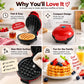 Electric Mini Waffle Maker – Compact 4" Non-Stick Breakfast Maker